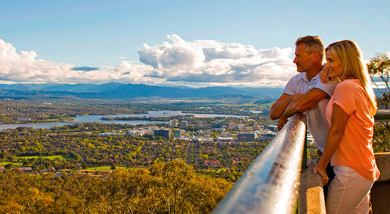 View of Canberra, Mt Ainslie